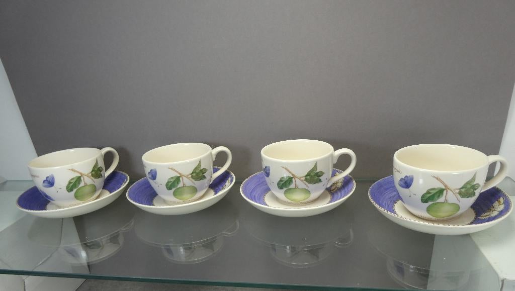 Wedgwood Sarah's Garden kop en schotels, Ophalen of Verzenden, Zo goed als nieuw, Wedgwood, Kop(pen) en/of Schotel(s)