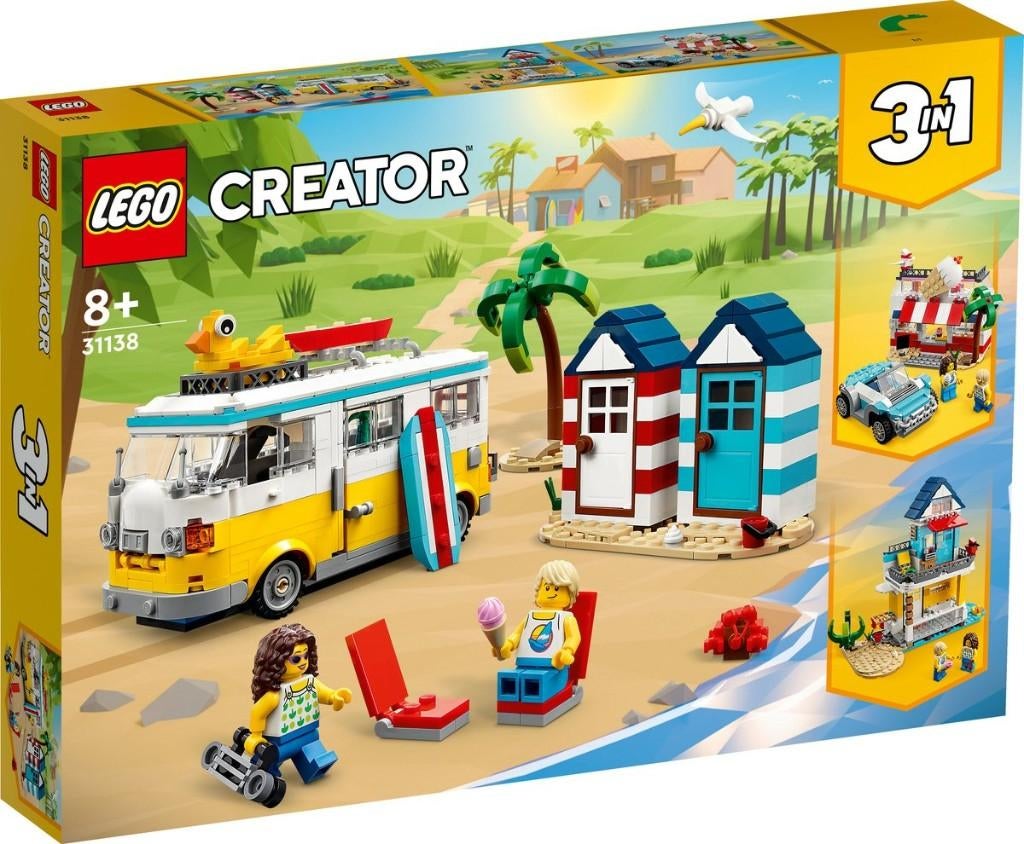 lego creator camper op het strand 31138, Nieuw, Ophalen of Verzenden, Compleet, Lego