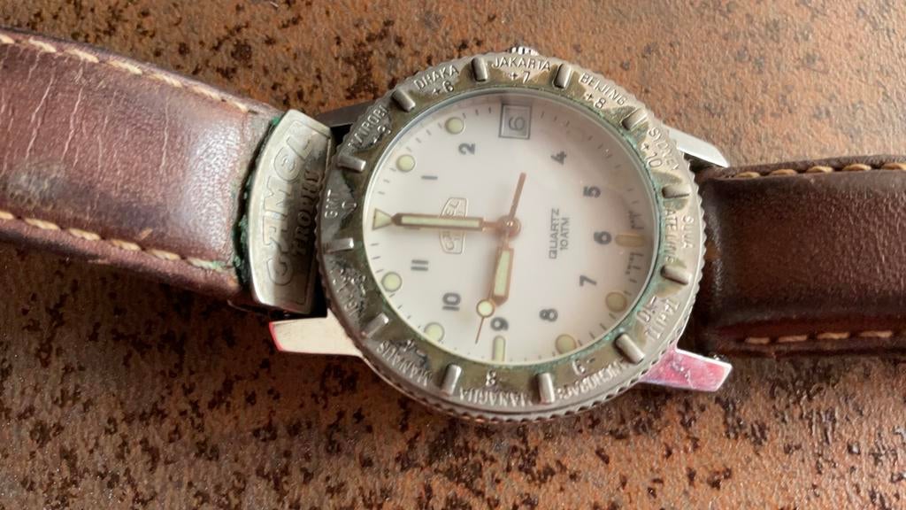 Camel Trophy Adventure horloge - loopt niet, Overige merken, Staal, Polshorloge, Ophalen of Verzenden