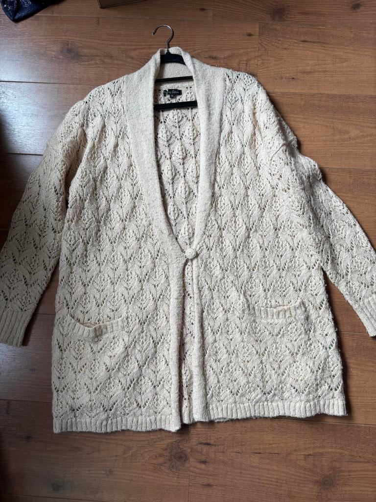 Mooi ecru vest king louie mt xl, Kleding | Dames, Ophalen of Verzenden, Zo goed als nieuw, Maat 46/48 (XL) of groter, Beige