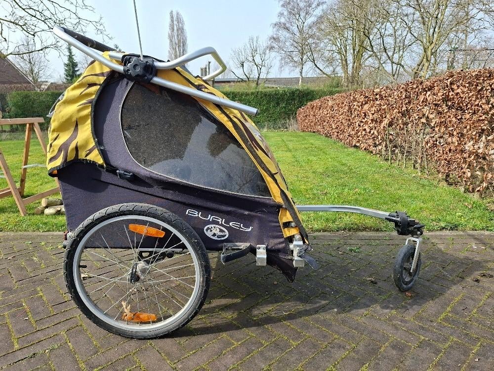 Fietskar (Burley), Fietsen en Brommers, Fietsaccessoires | Aanhangers en Karren, Gebruikt, Kinderkar, 20 tot 40 kg, Ophalen
