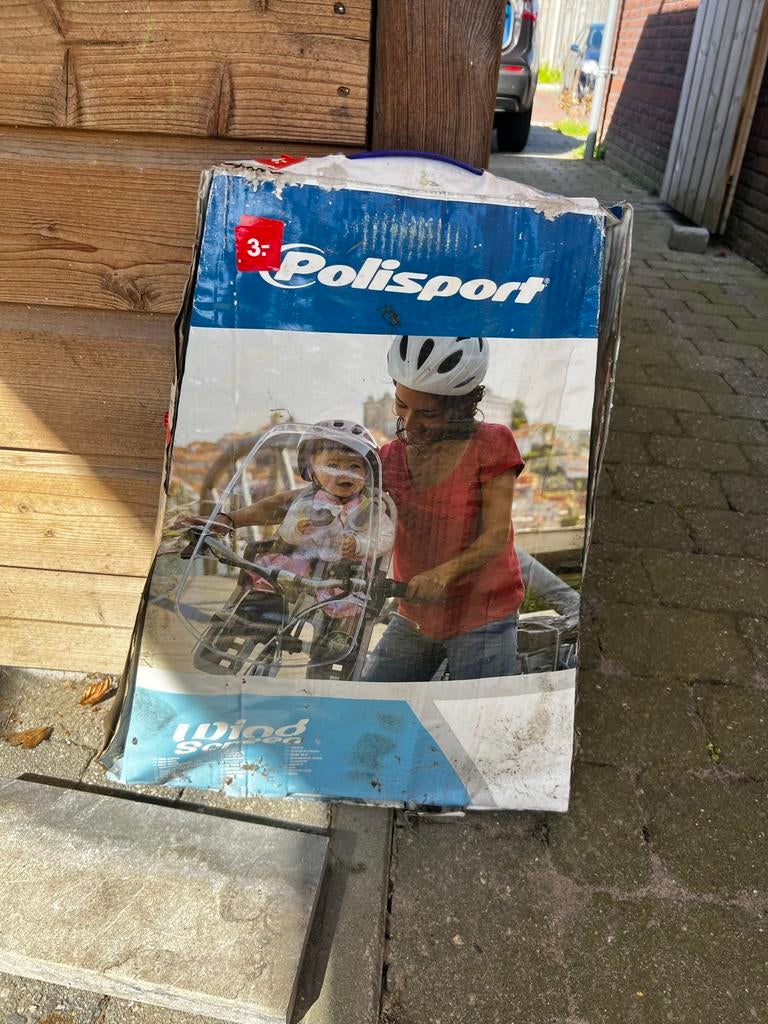 Polisport fietswindscherm, Ophalen, Nieuw, Voorzitje