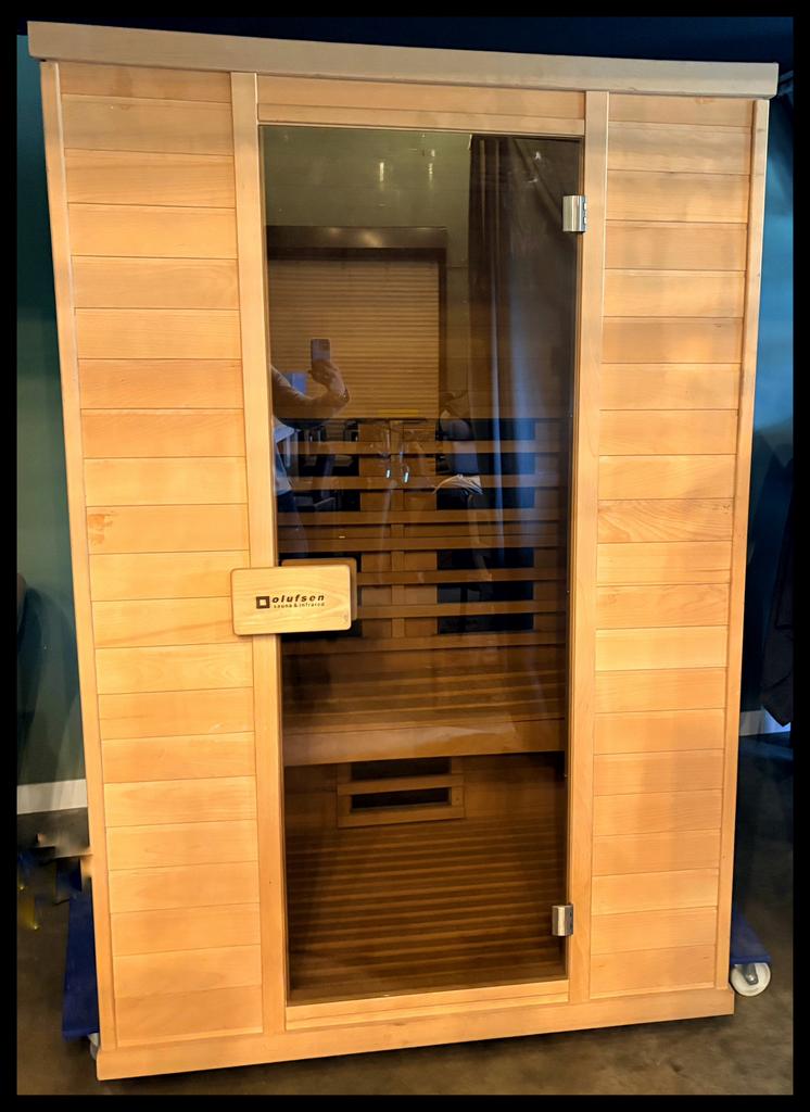 Sauna infrarood en kleurentherapie, Ophalen, Zo goed als nieuw, Complete sauna