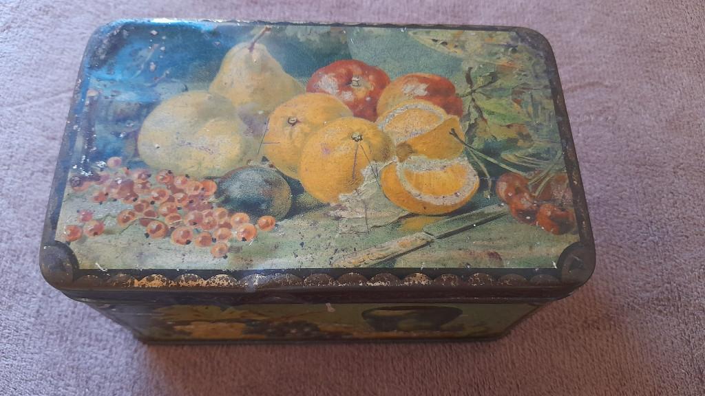 Antiek bewaarblik, Ophalen of Verzenden, Gebruikt, Overige, Overige merken