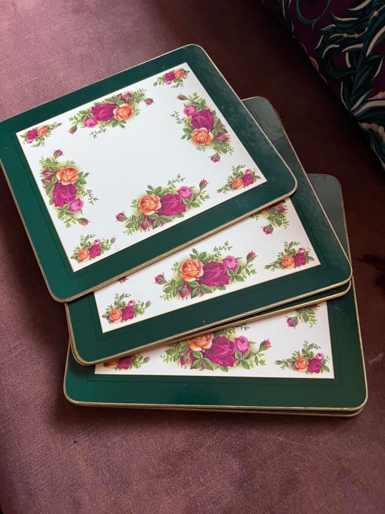 6 Royal Albert old country roses placemats nieuw, Ophalen of Verzenden