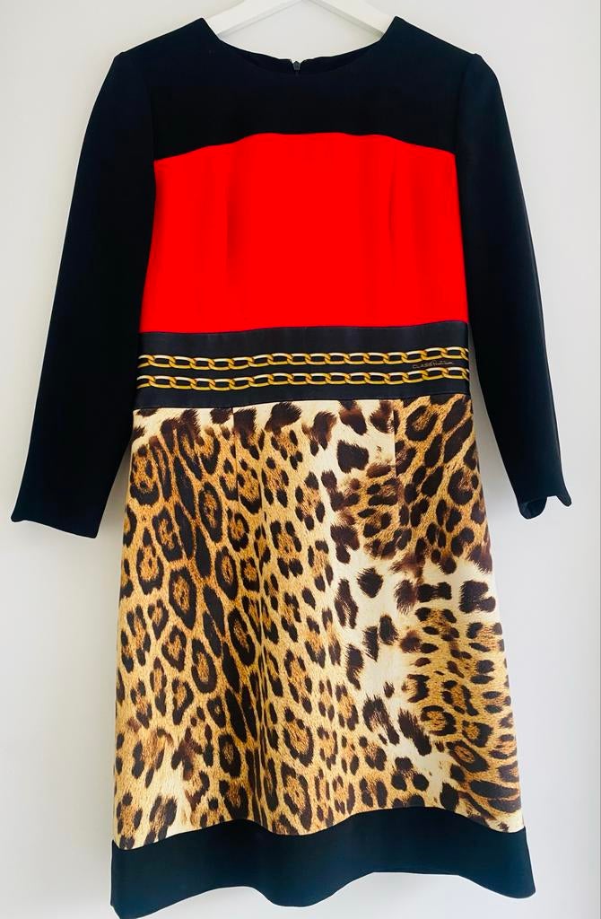 Roberto Cavalli Jurk Maat S - Topkwaliteit, Overige kleuren, Ophalen of Verzenden, Zo goed als nieuw, Knielengte