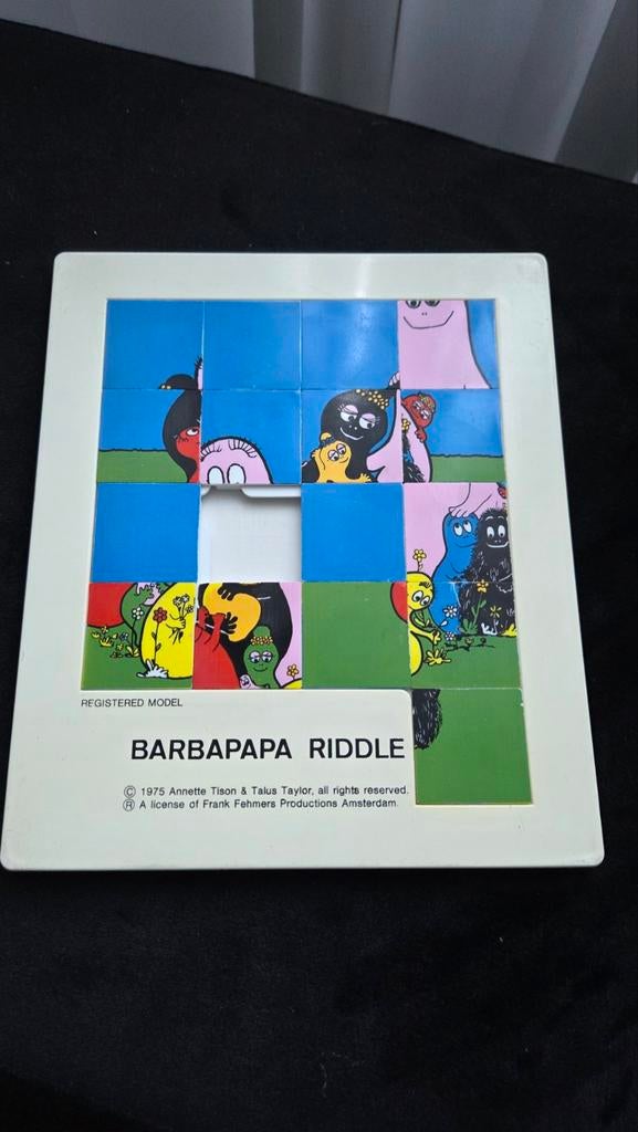 Vintage Barbapapa Riddel puzzel Anette Tison Talus Taylor, Kinderen en Baby's, Ophalen of Verzenden