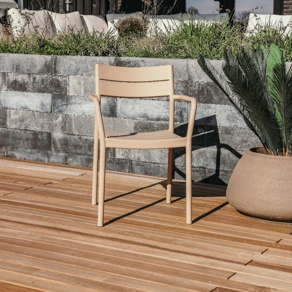 STAPELBARE TUINSTOEL PARTIJVOORDEEL LUNA OP=OP, Zakelijke goederen, Horeca | Meubilair en Inrichting, Ophalen, Nieuw in verpakking