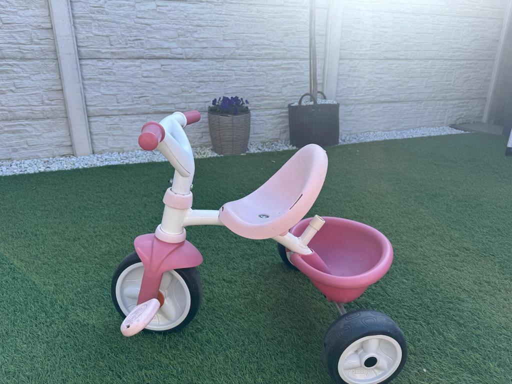 Driewieler met stok, Ophalen, Gebruikt, Duwstang