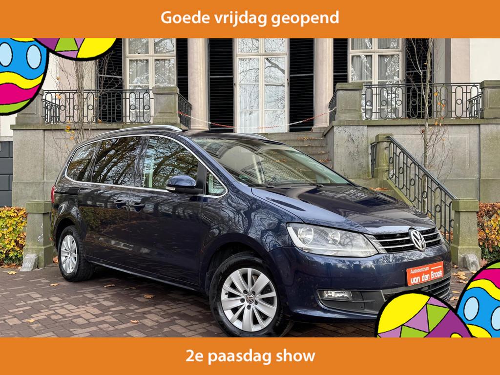 Volkswagen Sharan 1.4 TSI Highline 7pAutomaat Navi Camera El, Gebruikt, 4 cilinders, 150 pk, Blauw