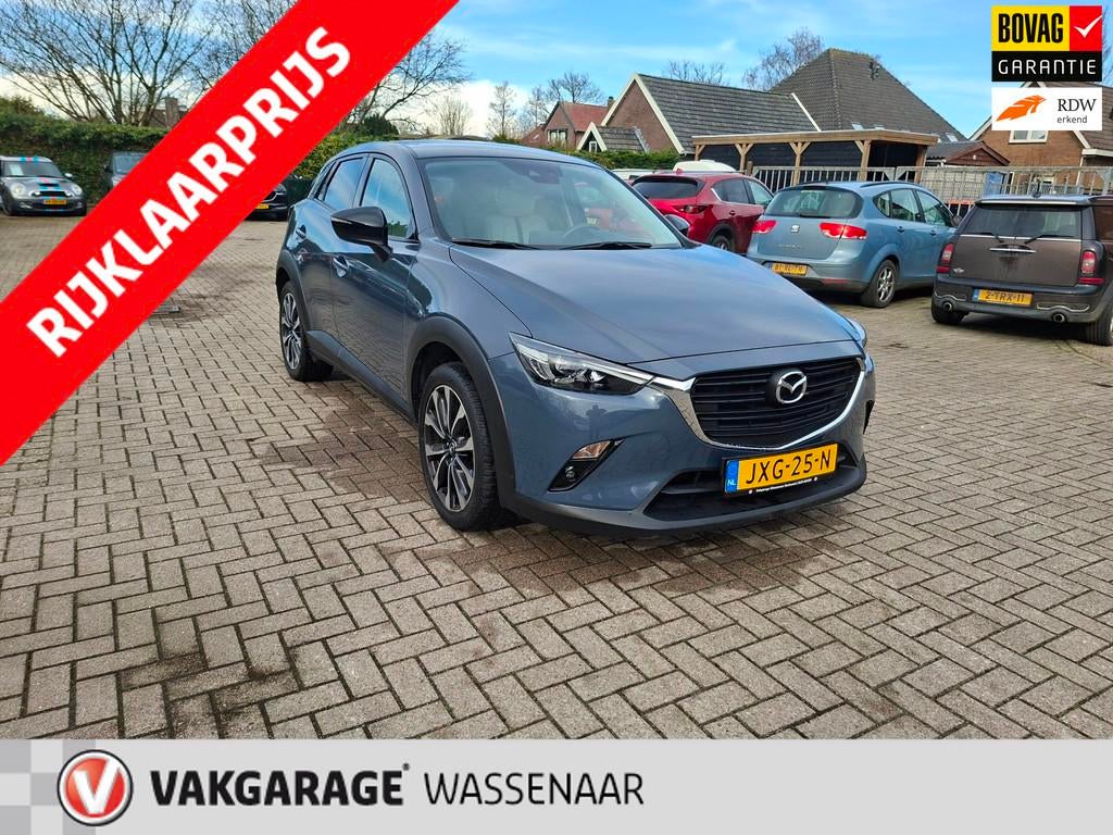 Mazda CX-3 2.0 SkyActiv-G 121 Luxury automaat carplay leer, Gebruikt, Euro 6, Leder, 630 kg