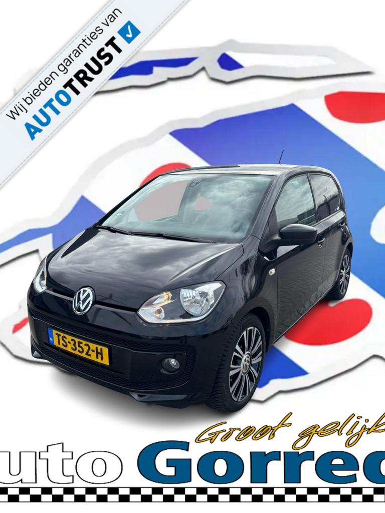Volkswagen Up! 1.0 high up! LEER,NAVI,PDC,LMV,CRUISE, Gebruikt, Zwart, Handgeschakeld, 3 cilinders