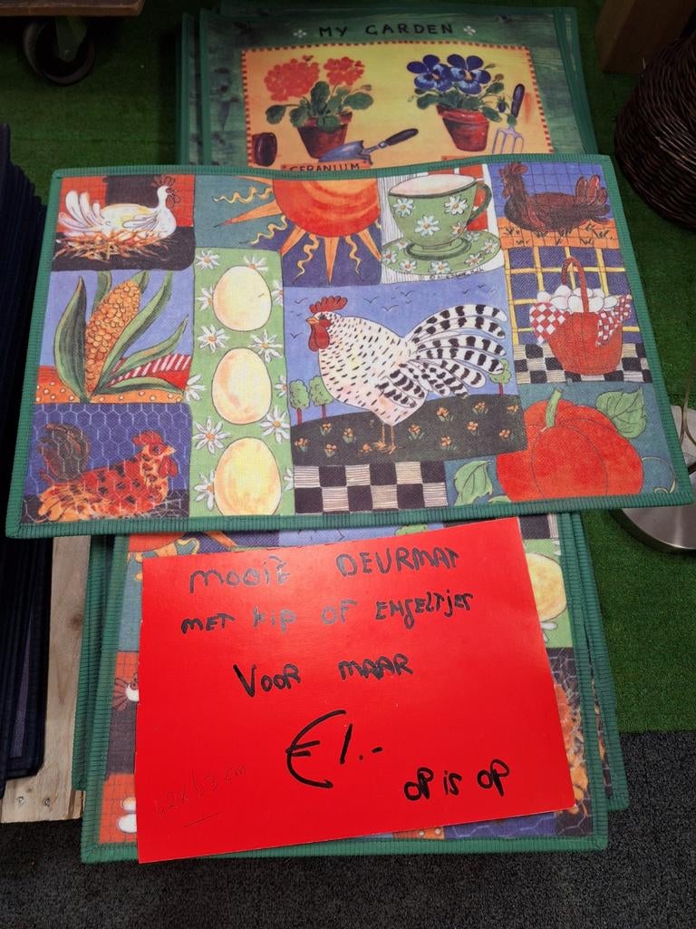 Deurmatjes pasen / voorjaar, Ophalen, Nieuw