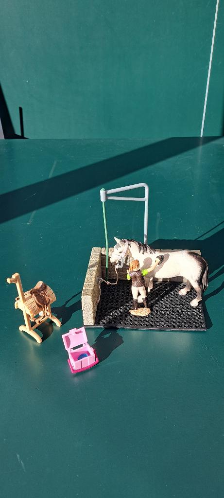 Schleich Wasplaats paarden, Ophalen of Verzenden, Zo goed als nieuw