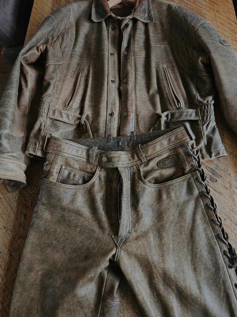 Vintage leren motorpak Heren, Ophalen of Verzenden, Tweedehands, Heren, Combipak