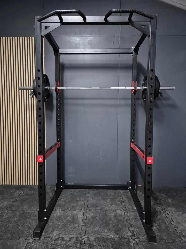 Complete halterset + squat rack – Zeer goede staat!, Ophalen, Zo goed als nieuw, Overige typen