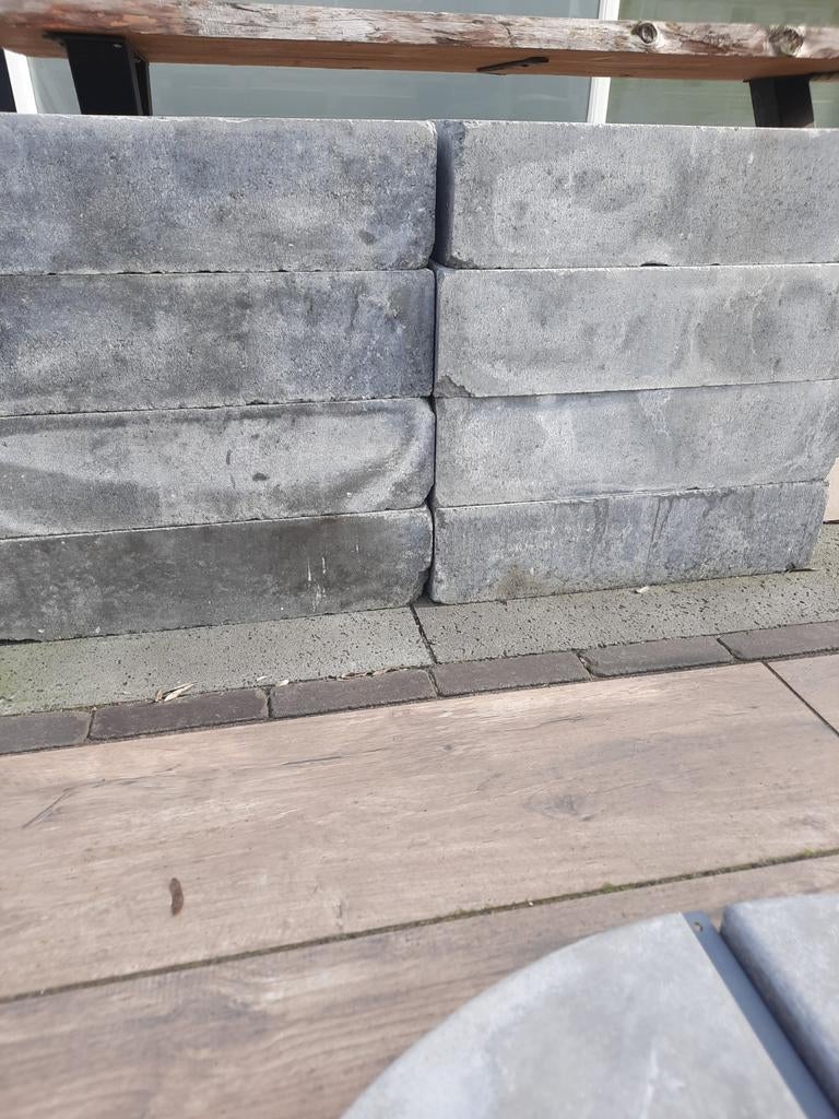 Wallblock old 15x15x60 smook, Ophalen, Nieuw, Minder dan 100 cm, Minder dan 25 cm