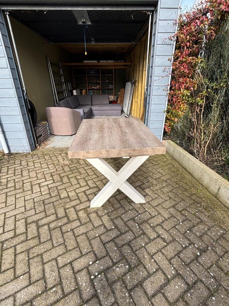 Eetkamertafel, Huis en Inrichting, Tafels | Eettafels, Ophalen, 100 tot 150 cm, 200 cm of meer, Zo goed als nieuw