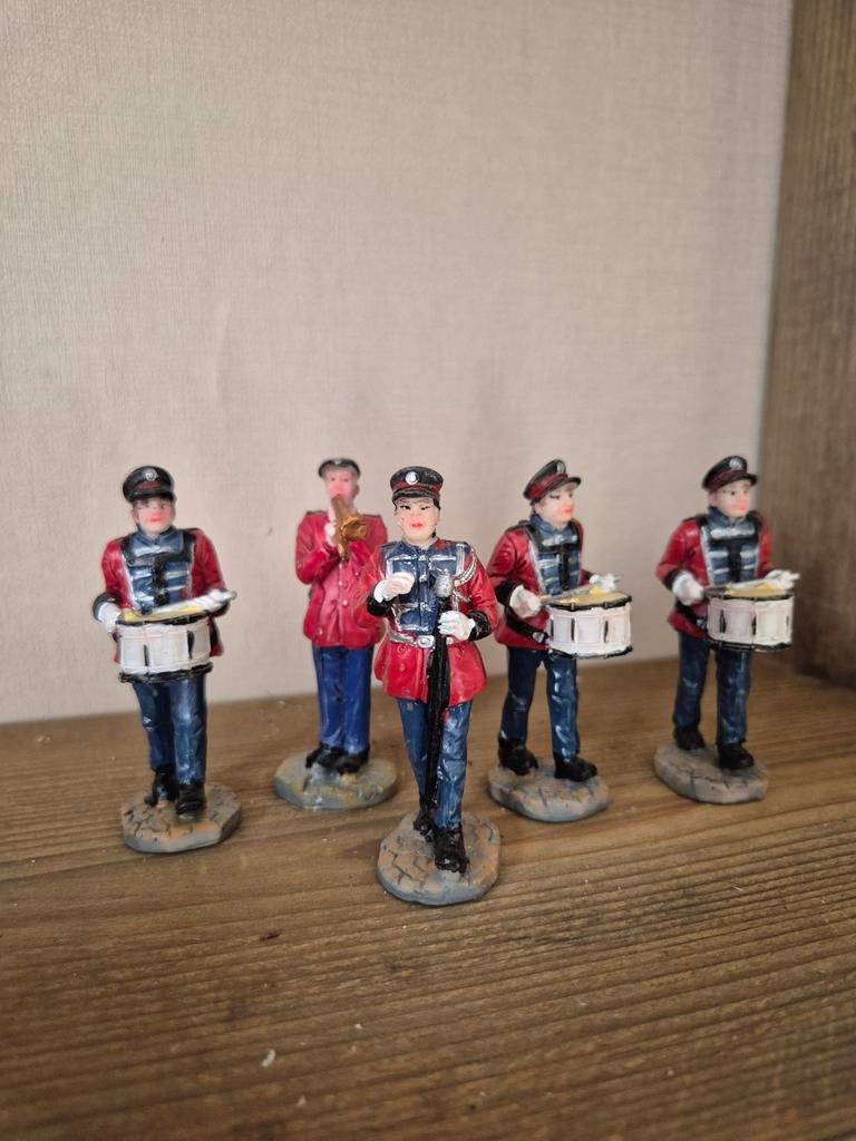 Kerstdorp muziekband kersthuisjes, Diversen, Ophalen of Verzenden, Zo goed als nieuw