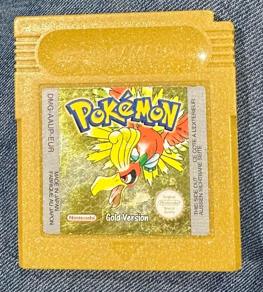 Pokémon Gold Gameboy spel, Gebruikt, 1 speler, Ophalen of Verzenden, Role Playing Game (Rpg)