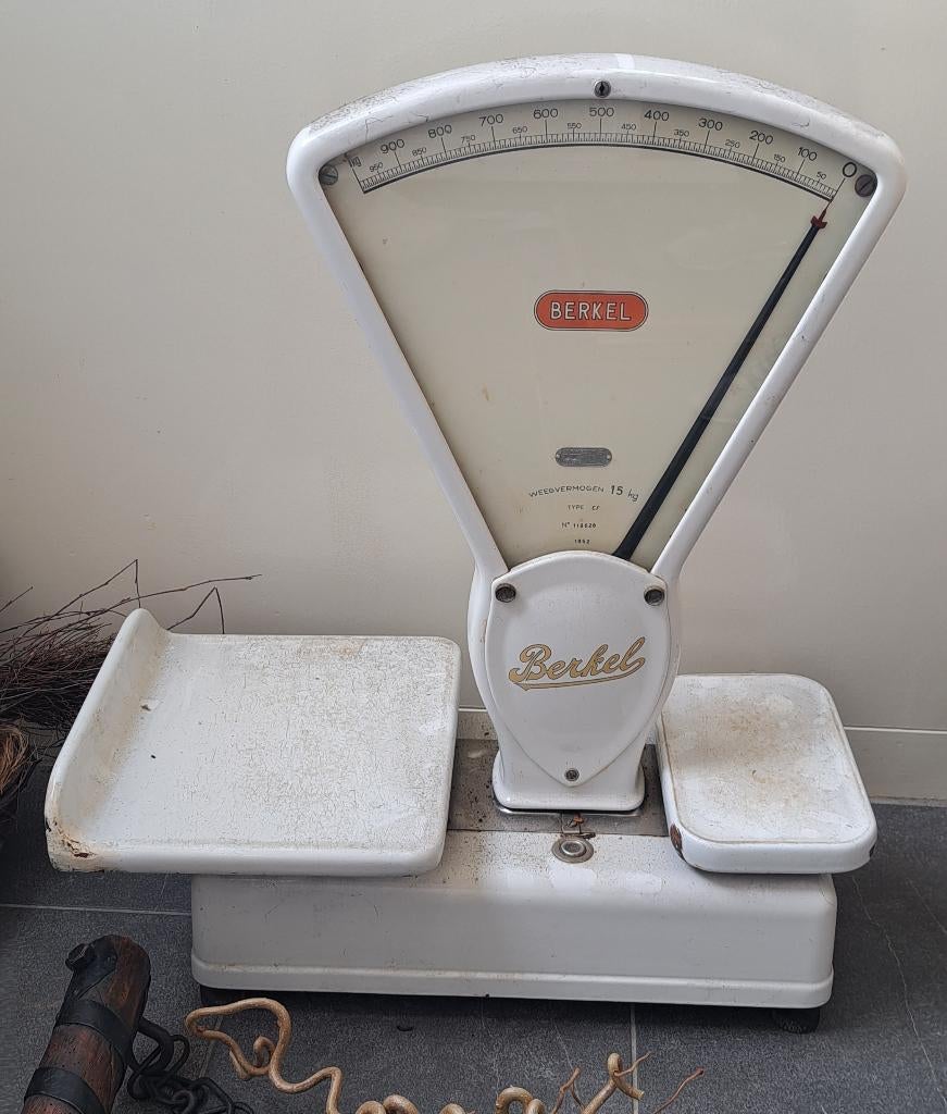 Antiek weegschaal, Witgoed en Apparatuur, Weegschalen, Ophalen, Keukenweegschaal, Analoog, 500 gram of grover