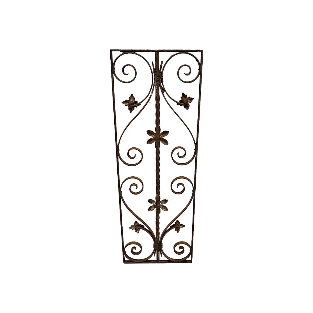 Oud Frans smeedijzeren deur hekwerk, begin 1900, Ophalen of Verzenden