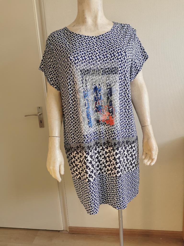 282 .. zgan jurk maat 48 - 50 ??, Ophalen of Verzenden, Zo goed als nieuw, Overige kleuren, Jurk