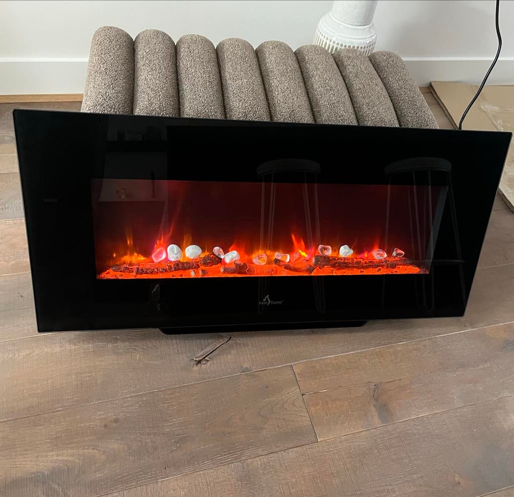 Livin' Flame openhaard, Ophalen, Gebruikt, Hangende haard, Elektrische haard