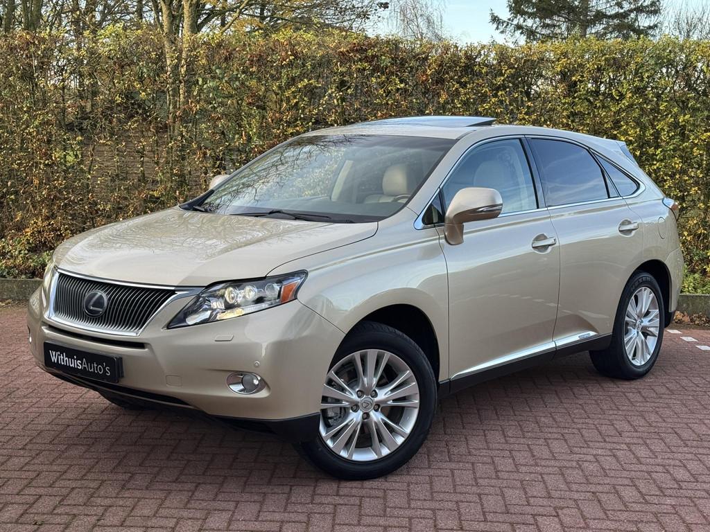 Lexus RX 450h 4WD President YOUNGTIMER AdaptiveCruise Luchtv, Auto's, Lexus, Automaat, Euro 5, Gebruikt, Beige