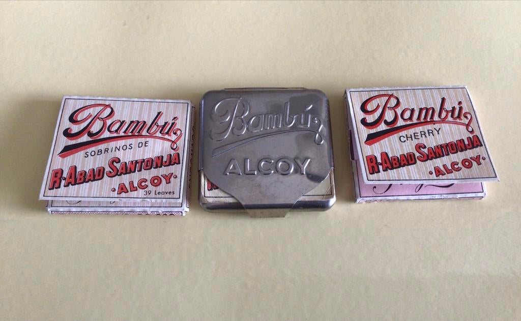 Vintage Bambu Alcoy houder voor vloei - Made in Spain, Verzamelen, Merken en Reclamevoorwerpen, Ophalen of Verzenden, Gebruikt