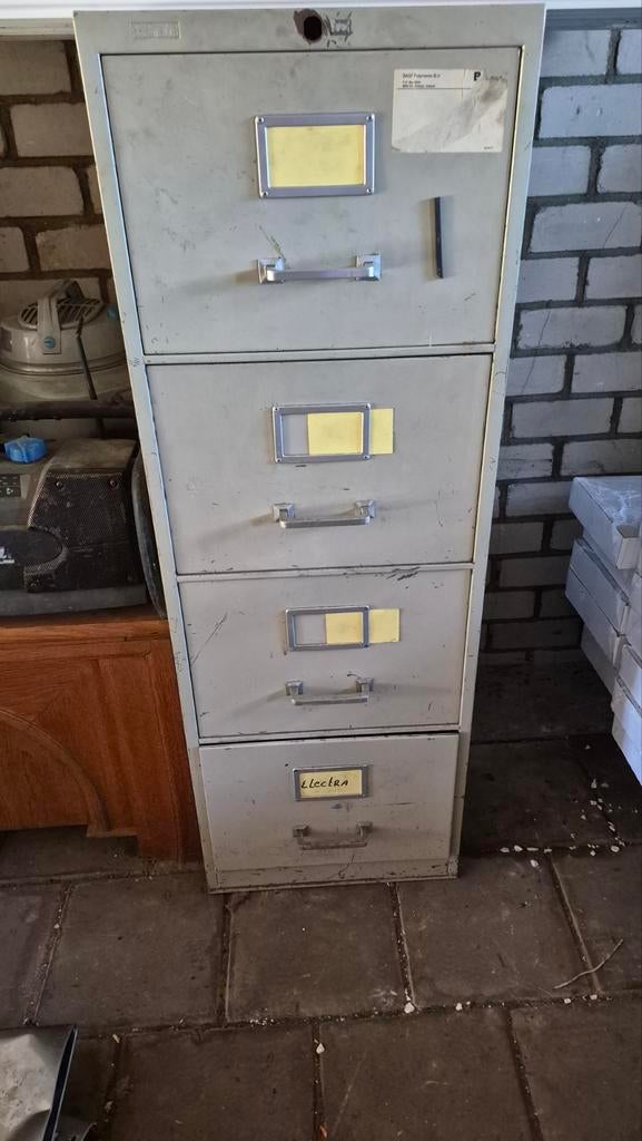 Stevige ijzeren ladekast - ideaal voor garage/werkplaats, Huis en Inrichting, Kasten | Ladekasten, Ophalen, Minder dan 50 cm, Gebruikt