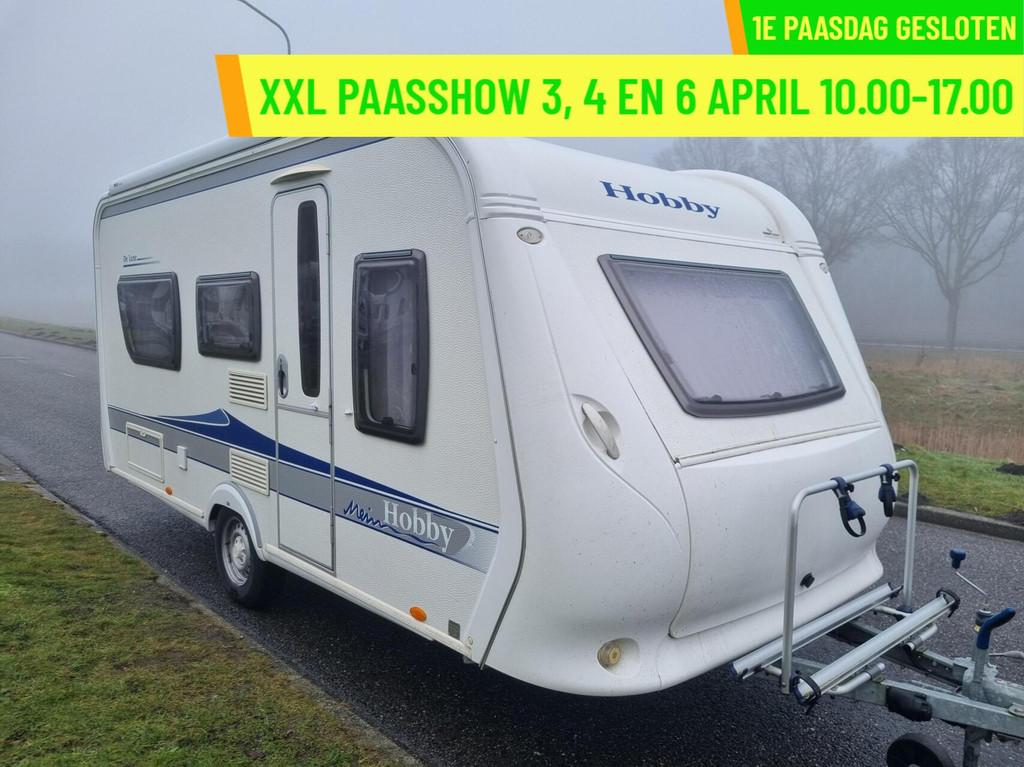 HOBBY DE LUXE 460 LU MOVER + ENKELE BEDDEN + VOORTENT + CASS, Caravans en Kamperen, Mover, Rondzit, Hobby, Bedrijf
