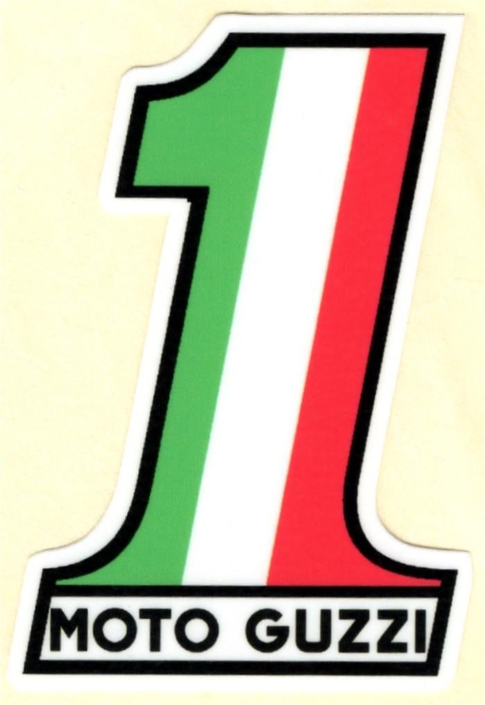 Moto Guzzi Nr. 1 sticker #12, Ophalen of Verzenden