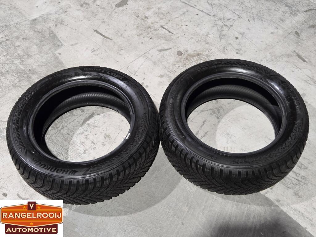 Winterbanden set 205/55/16, 2x Hankook + 2x Apollo, Ophalen, Gebruikt, 16 inch, Band(en)