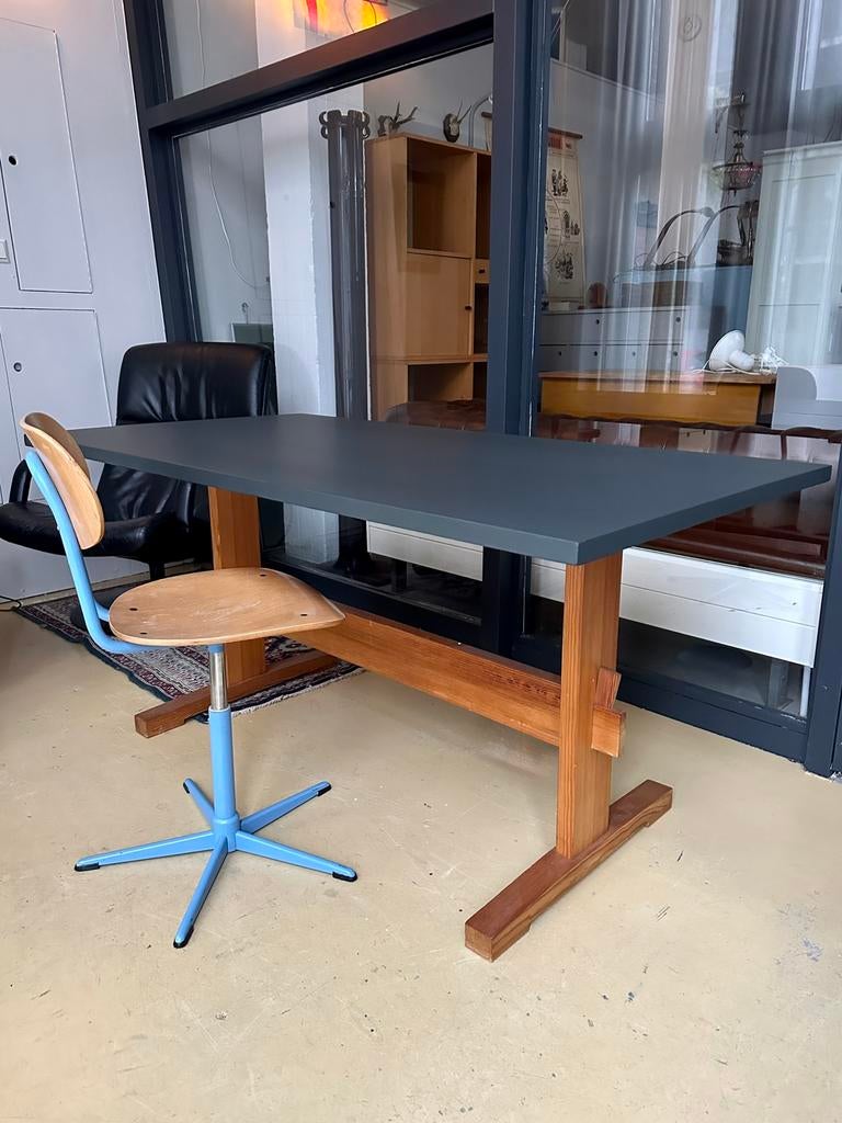 Vintage Shaker stijl eettafel, werktafel, bureautafel, Huis en Inrichting, Tafels | Eettafels, Ophalen, Gebruikt, -, -