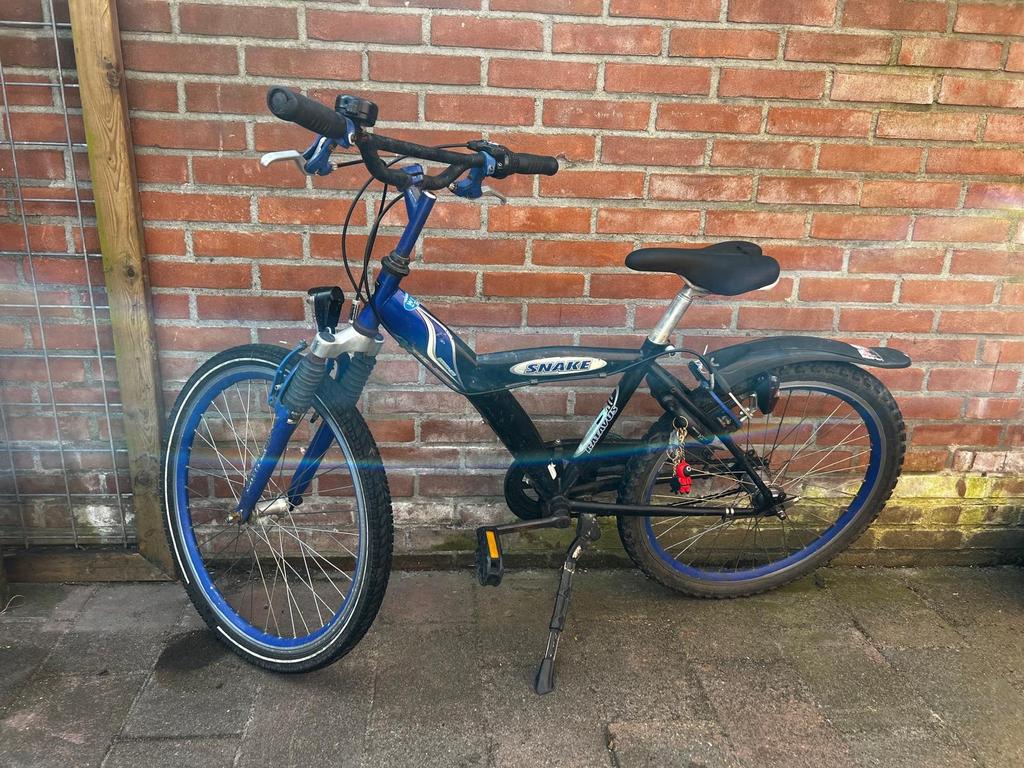 Jongensfiets 24 inch met 3 versnellingen en terugtraprem, Ophalen, Gebruikt, 24 inch, Versnellingen