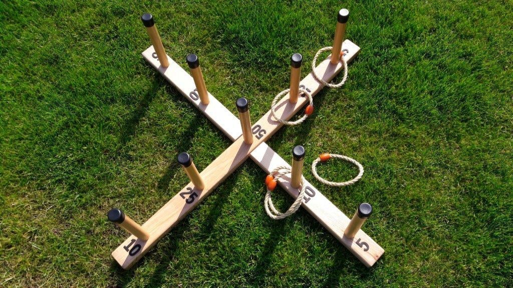 Ringwerpen / ringwerpspel te huur (nr 2), Hobby en Vrije tijd, Feestartikelen | Verhuur, Zo goed als nieuw, Overige, Ophalen