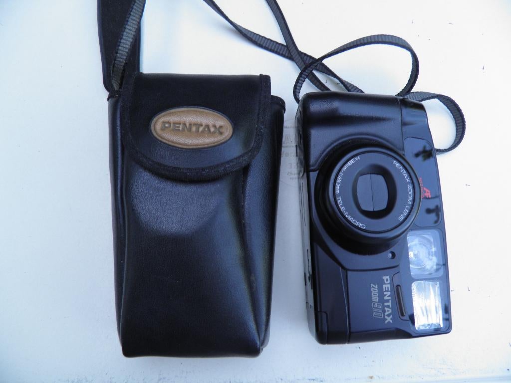 Pentax zoom 90 werkt, getest, Audio, Tv en Foto, Fotocamera's Analoog, Ophalen of Verzenden, Zo goed als nieuw, Compact, Pentax