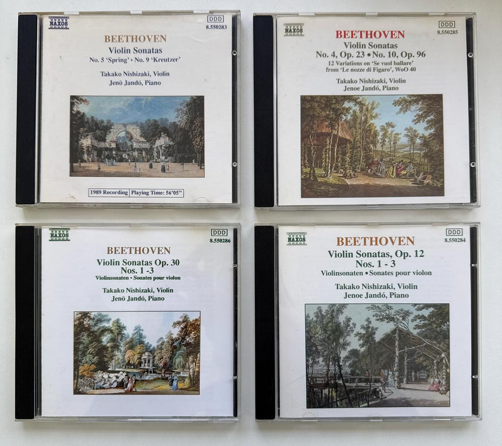 Beethoven vioolsonates - Jenö Jandó (4 cd's), Boxset, Ophalen of Verzenden, Classicisme, Kamermuziek