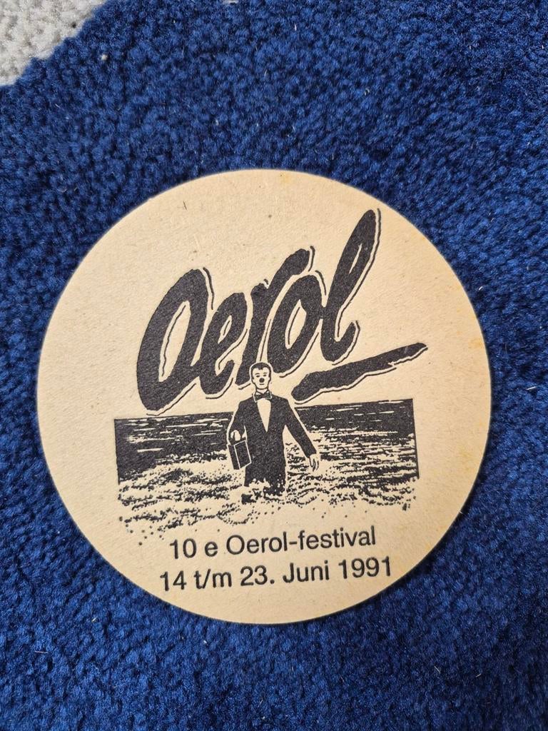 Vintage Oerol Festival Bierviltje 1991, Ophalen of Verzenden, Gebruikt, Viltje(s), Overige merken