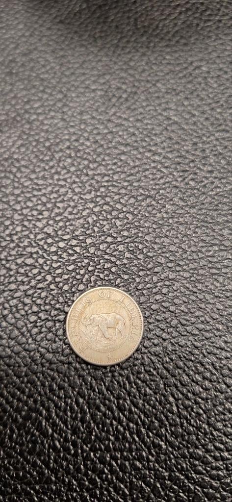 Liberia five cent 1961, Ophalen of Verzenden, Overige landen