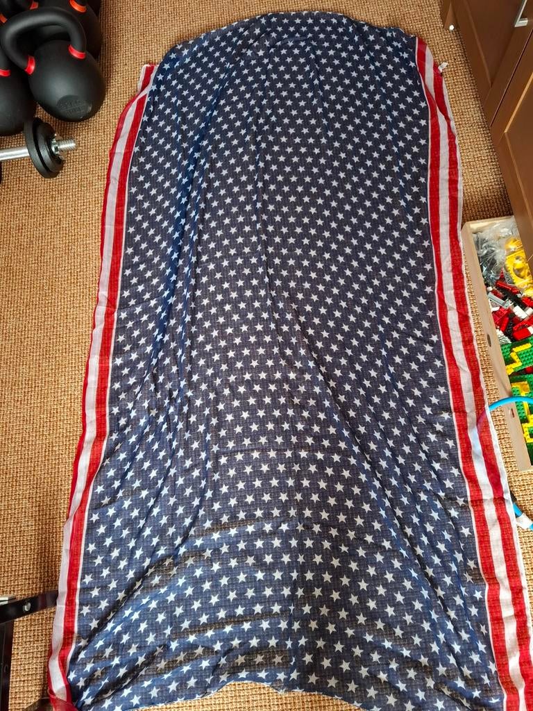 Dun doek met sterrenprint, ca. 175 cm lang, Ophalen of Verzenden, Gedragen, Overige kleuren