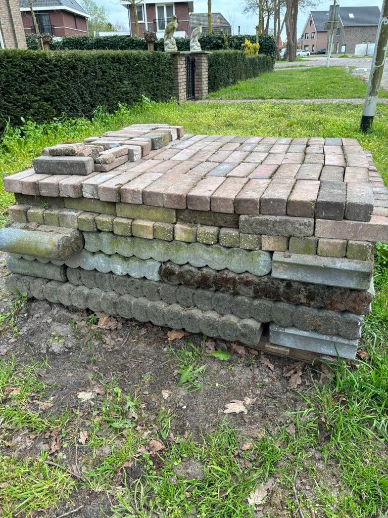 Palissadebanden opsluitband, Tuin en Terras, Tegels en Klinkers, Ophalen, Gebruikt, Overige typen, Minder dan 5 m²