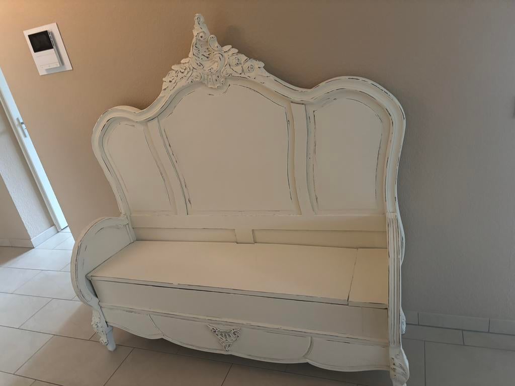 Queen Ann Brocante halbankje bankje 1.5m lang, Ophalen