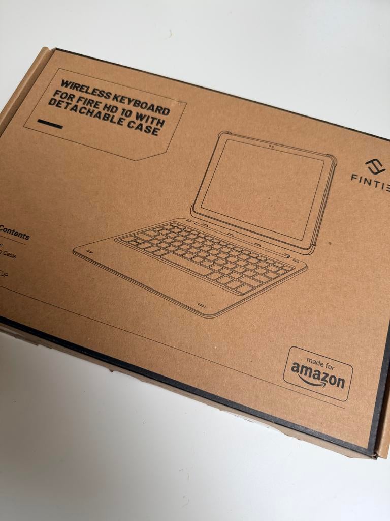 Draadloos toetsenbord voor Fire HD 10 tablet, Ophalen of Verzenden, Qwerty, Nieuw, Draadloos