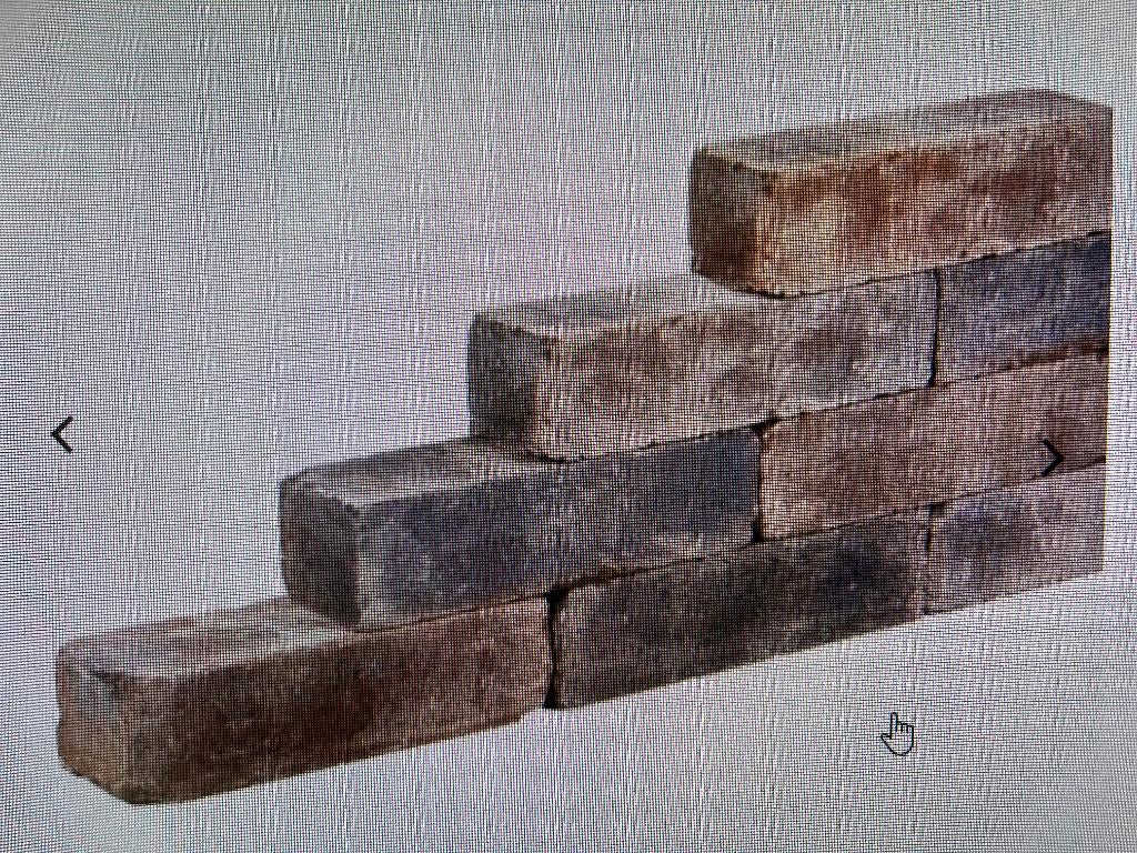 Nr. 0108 muurblok 15x15x60 bruinzwart getrommeld, Ophalen, Biels, Nieuw, Minder dan 100 cm