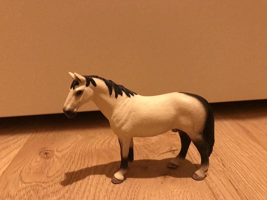 Schleich ruin crème kleur, Ophalen of Verzenden, Zo goed als nieuw, Paard, Beeldje of Figuurtje