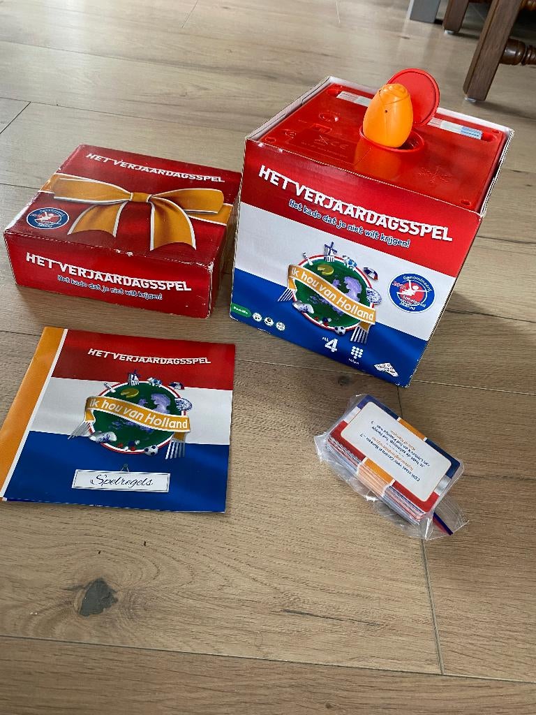 Het verjaardagsspel Ik hou van Holland, Drie of vier spelers, Ophalen, Zo goed als nieuw
