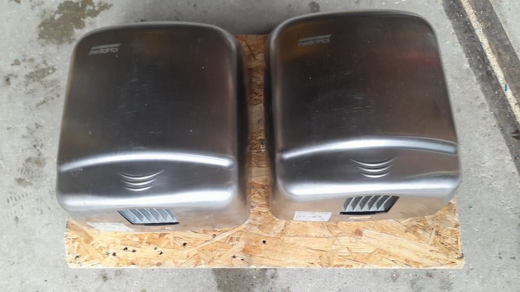 2 x Mediclinics handendrogers, Ophalen, Rvs
