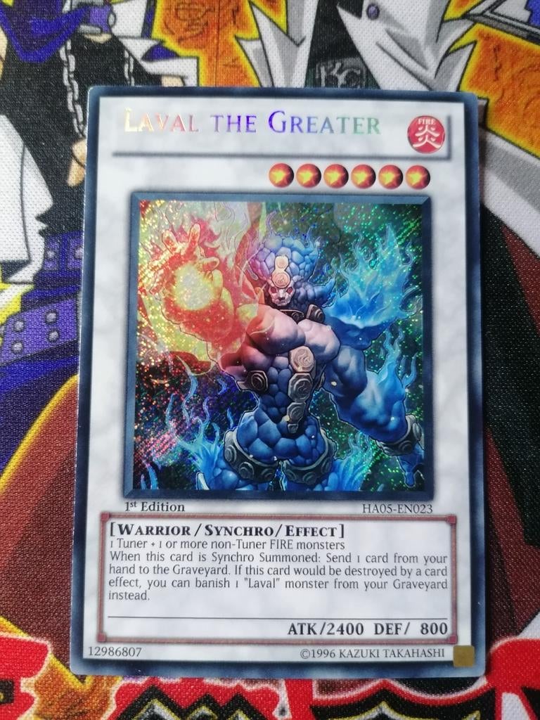 Misprint* Laval the Greater -	Secret Rare HA05 - Yu-Gi-Oh, Ophalen of Verzenden, Zo goed als nieuw, Foil